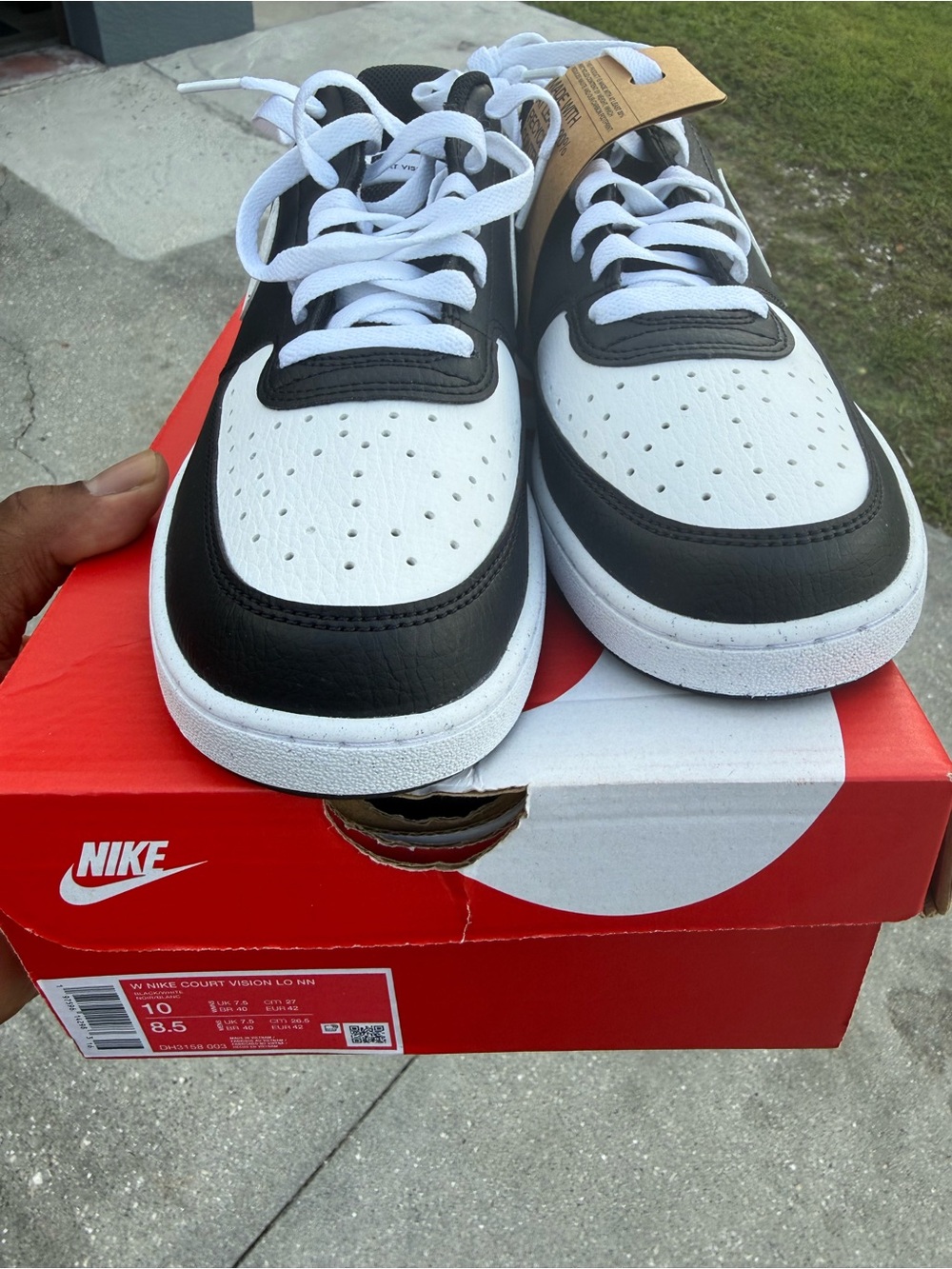 Nike Low Top Sneakers in Black and White